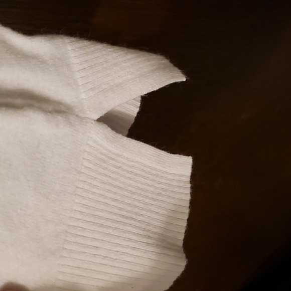 Cream Neiman Marcus sweater tunic XL - Picture 3 of 4